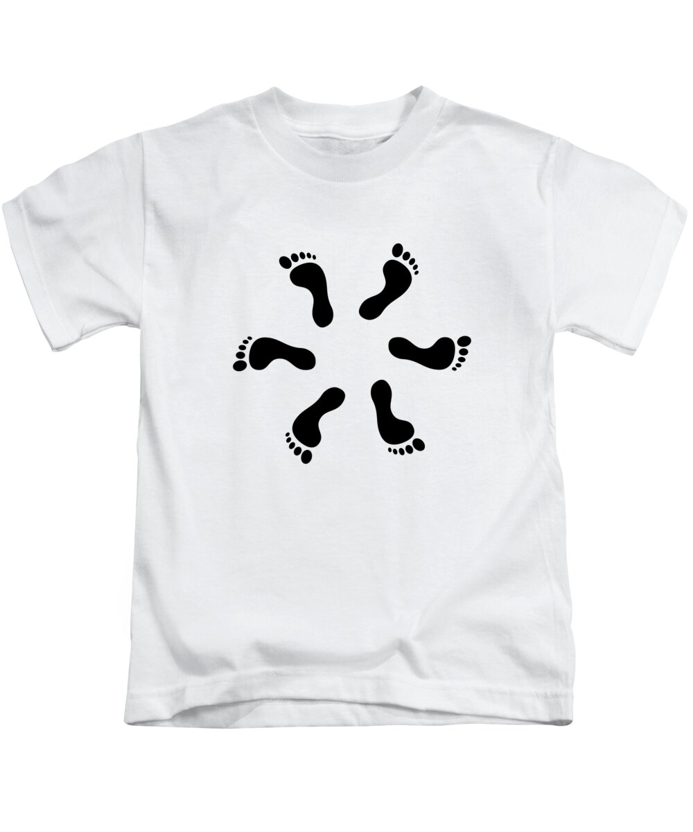 Richard Reeve Kids T-Shirt featuring the digital art 6 Feet Apart by Richard Reeve