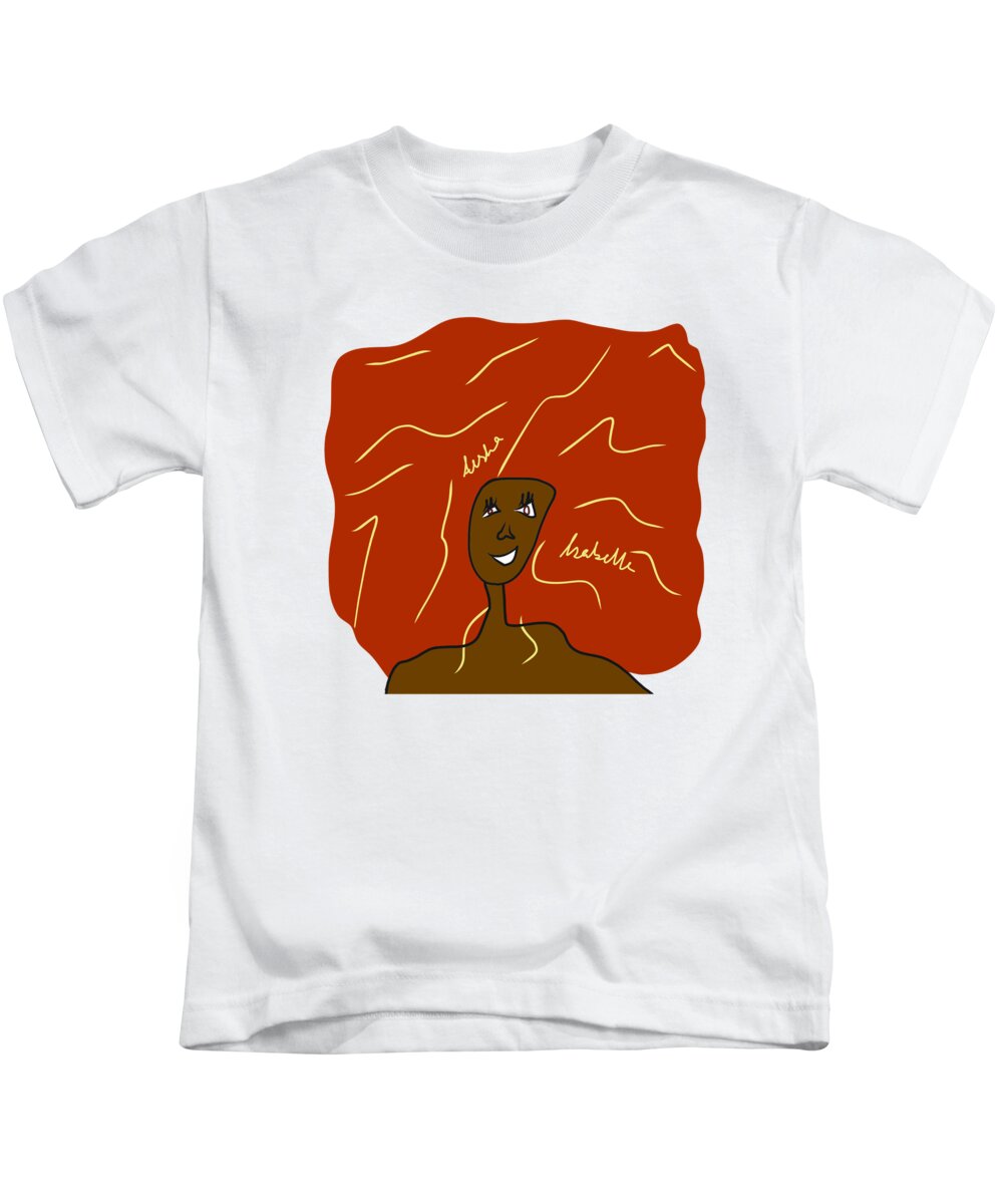 Afro Kids T-Shirt featuring the digital art Afro Love II by Aisha Isabelle
