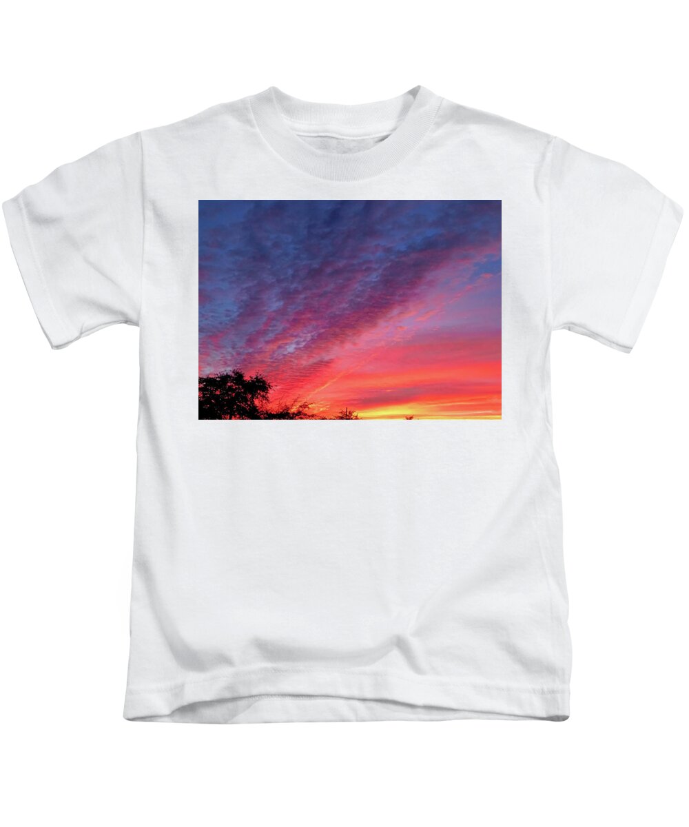 Sunset Kids T-Shirt featuring the photograph All My Favorite Colors by Gena Herro
