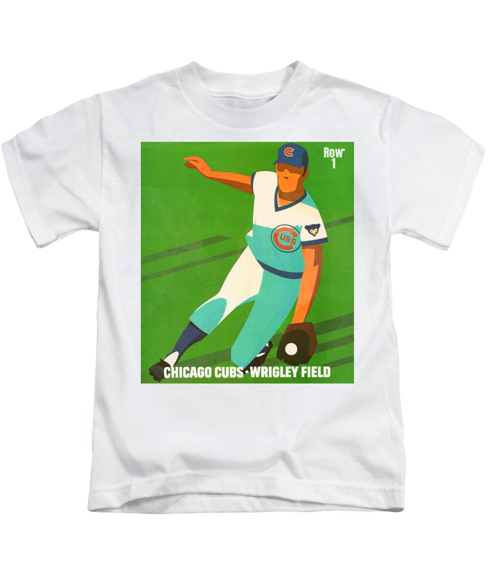 1941 Chicago Cubs Art T-Shirt by Row One Brand - Pixels