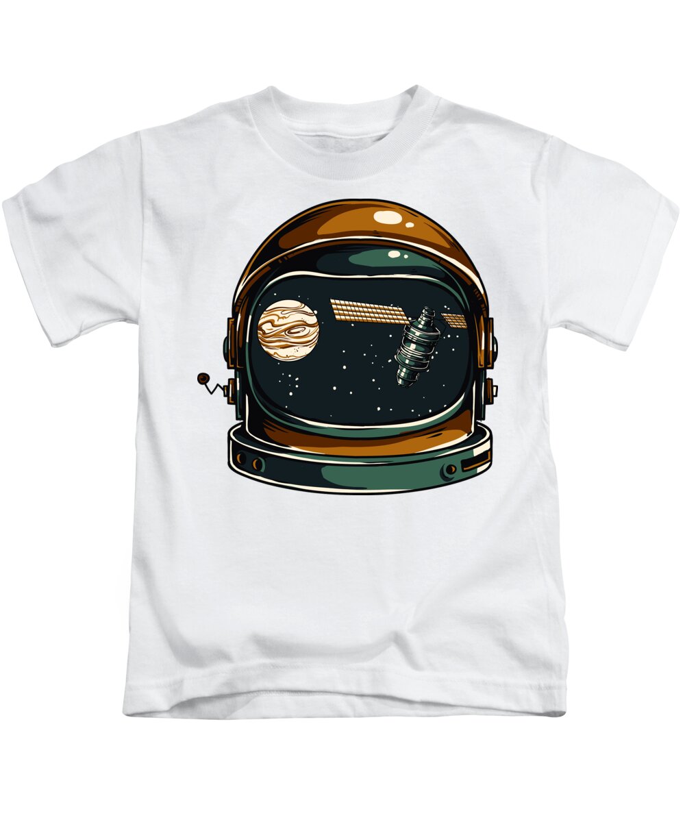Spaceman Kids T-Shirt featuring the digital art Astronaut by Jacob Zelazny