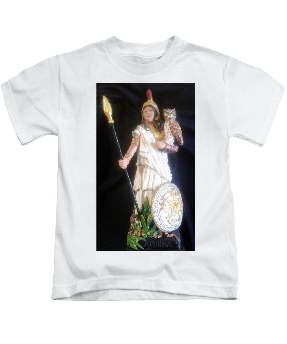  Kids T-Shirt featuring the painting Athena by James RODERICK