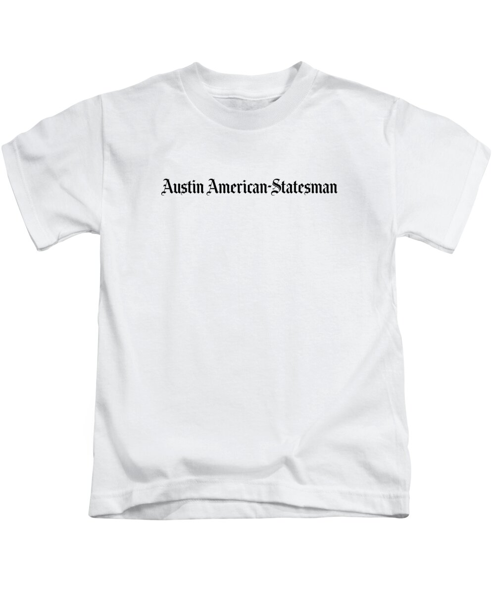 Austin Kids T-Shirt featuring the digital art Austin American-Statesman Black Logo by Gannett Co