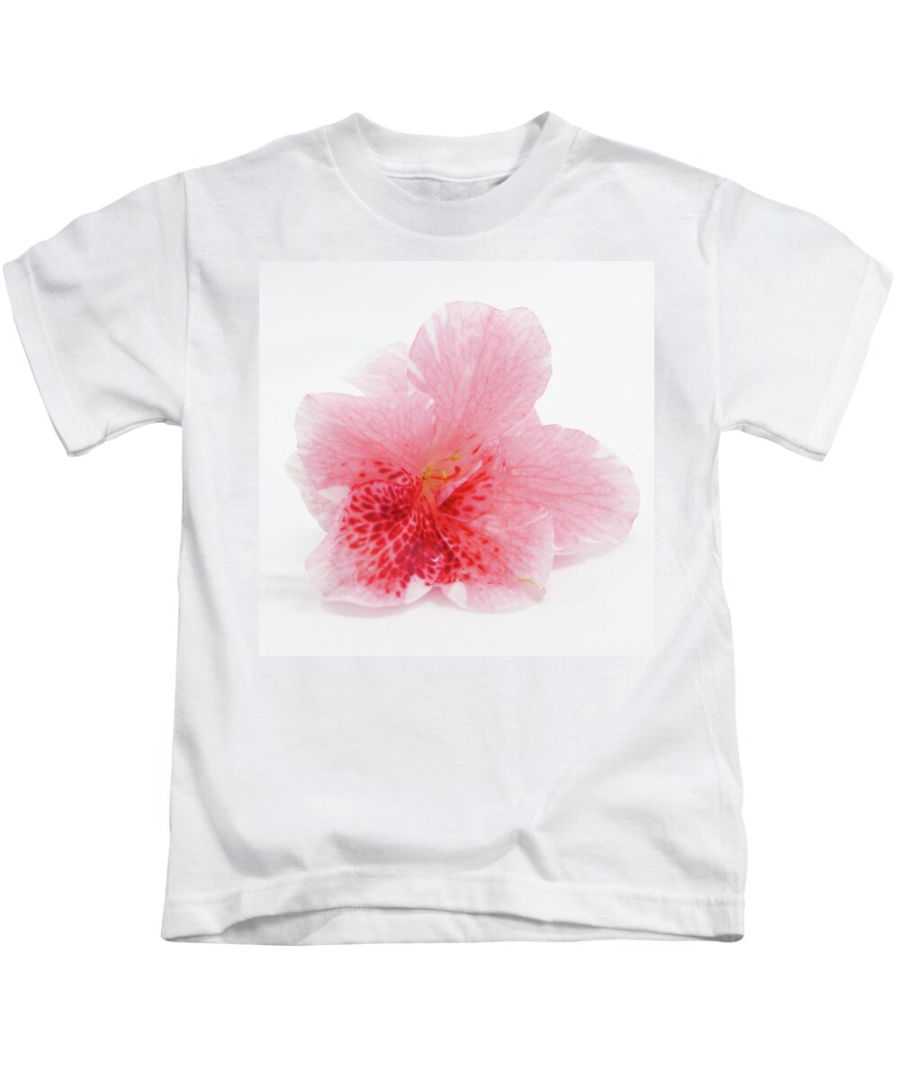 Azalea Kids T-Shirt featuring the photograph Azalea Flower by Teresamarie Yawn
