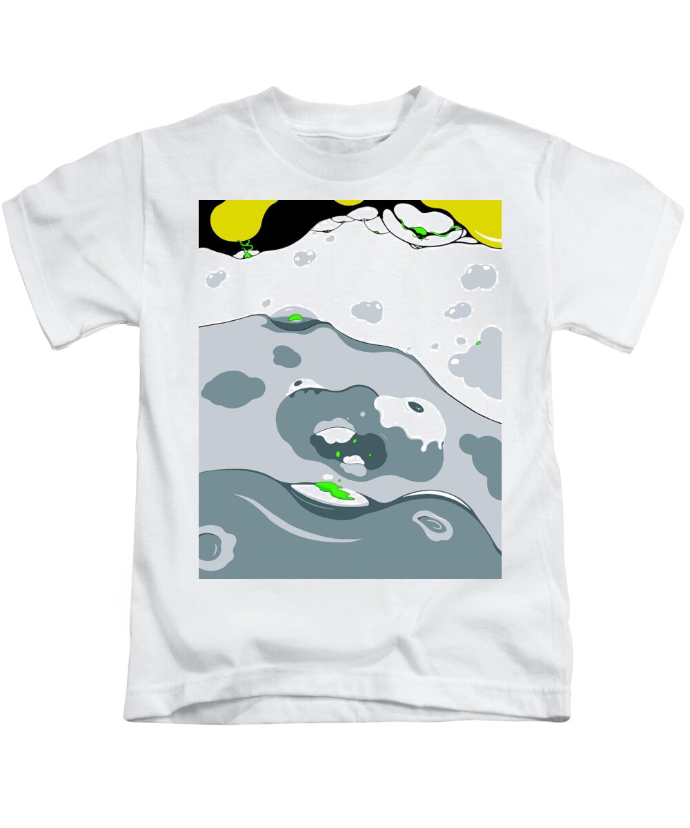 Water Kids T-Shirt featuring the drawing Bad Credit by Craig Tilley