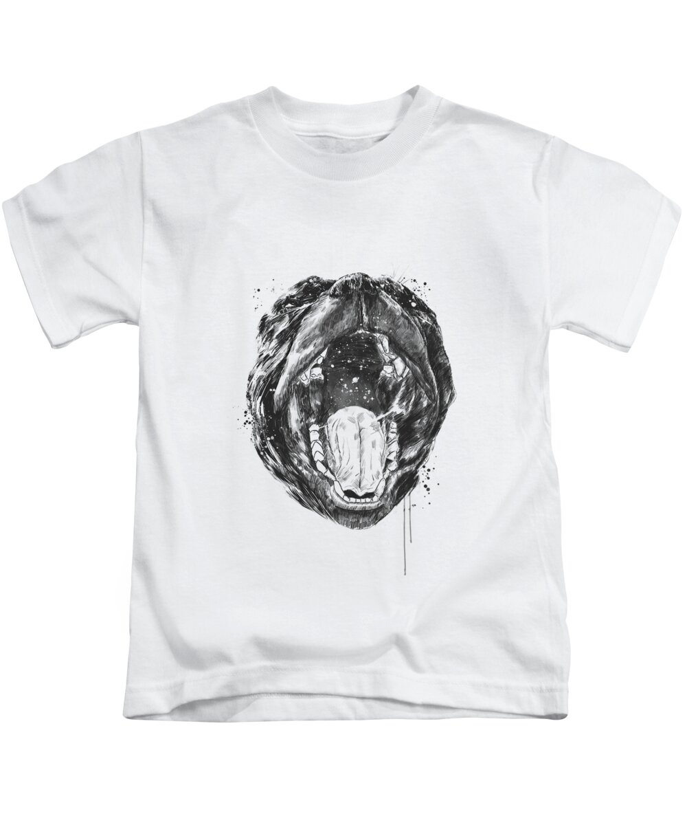 Animals Kids T-Shirt featuring the drawing Birth of the universe by Balazs Solti