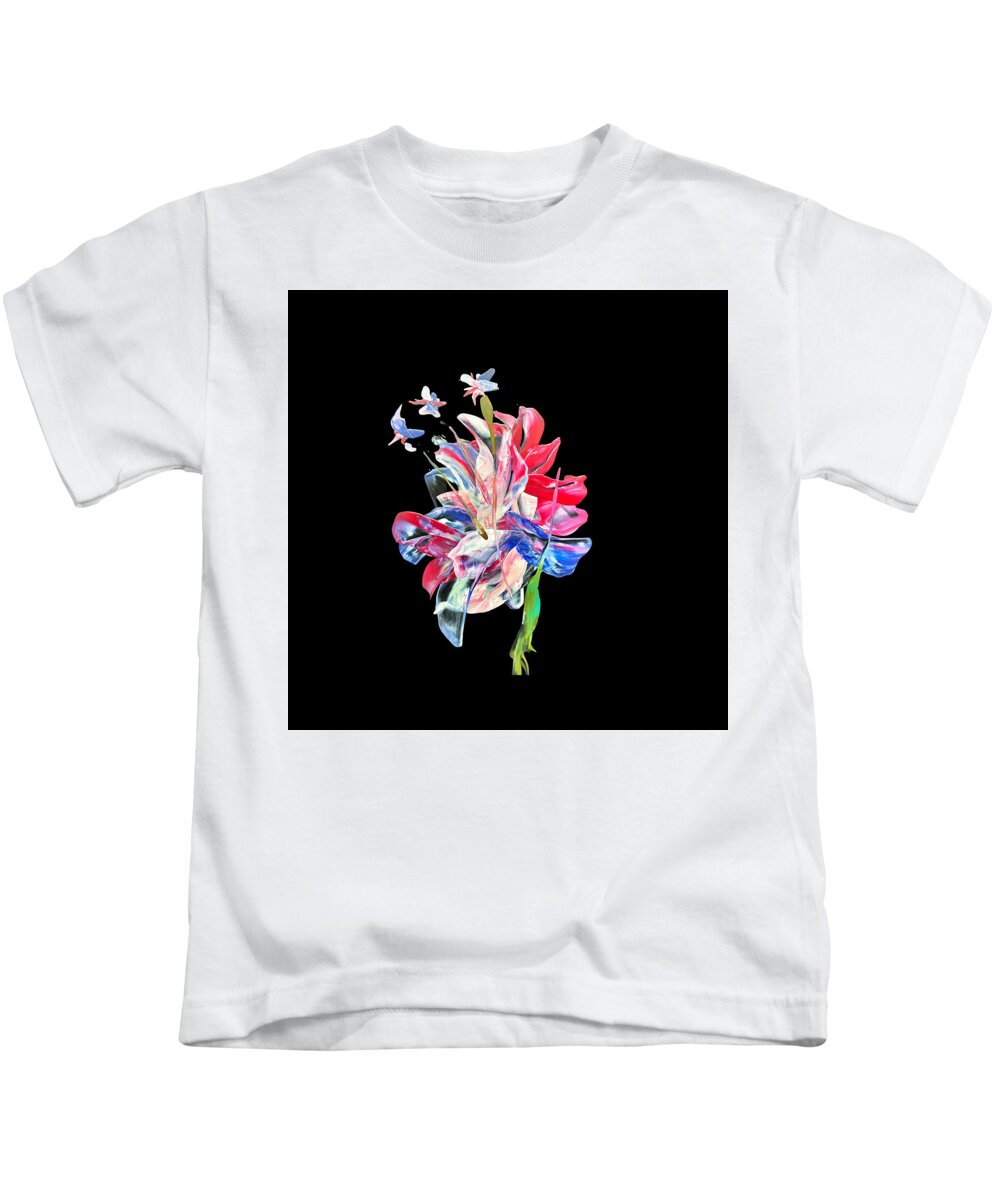 Kids T-Shirt featuring the painting Blossoms by Tommy McDonell