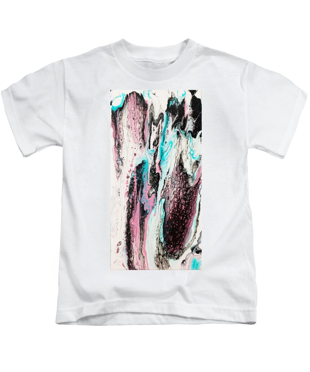 Abstract Kids T-Shirt featuring the painting Blush by Christine Bolden
