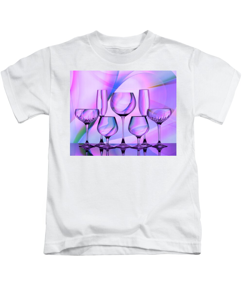 Refraction Kids T-Shirt featuring the photograph Colorful Drinks by Elvira Peretsman