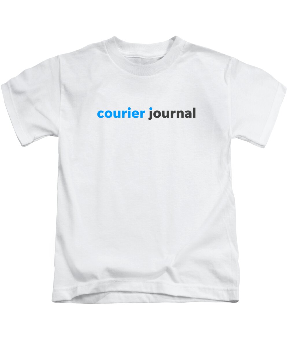 Louisville Kids T-Shirt featuring the digital art Courier Journal Digital Color Logo by Gannett Co