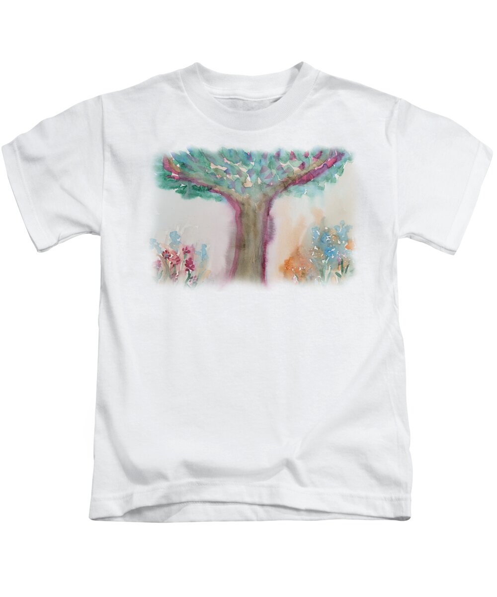 Dream Kids T-Shirt featuring the painting Dreaming of Spring by Sandy Rakowitz