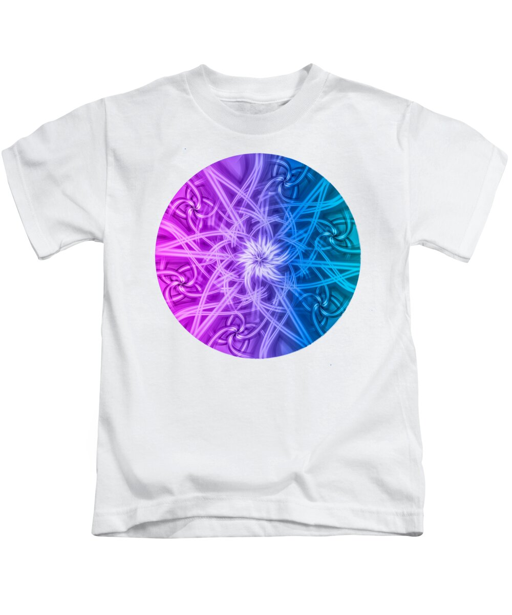 Was A Photograph Kids T-Shirt featuring the digital art Fractal by Spikey Mouse Photography