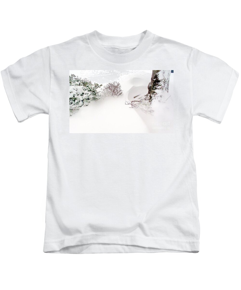 Snow Kids T-Shirt featuring the photograph Fresh Drift by Kimberly Furey