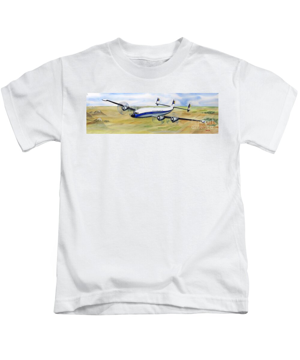 Connie Kids T-Shirt featuring the painting Glory Days by Joseph Burger
