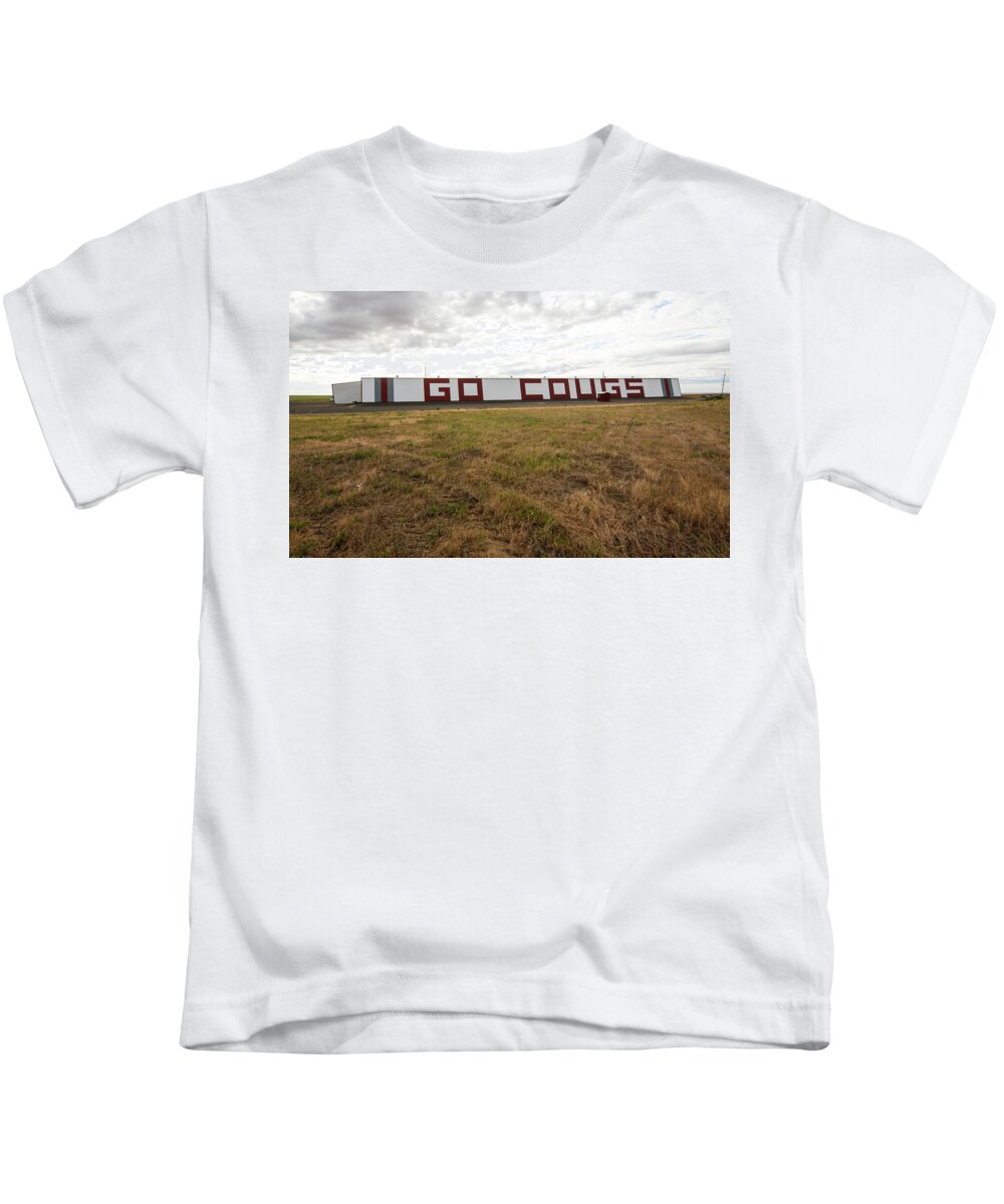 Go Cougs Kids T-Shirt featuring the photograph Go Cougs by Tom Cochran