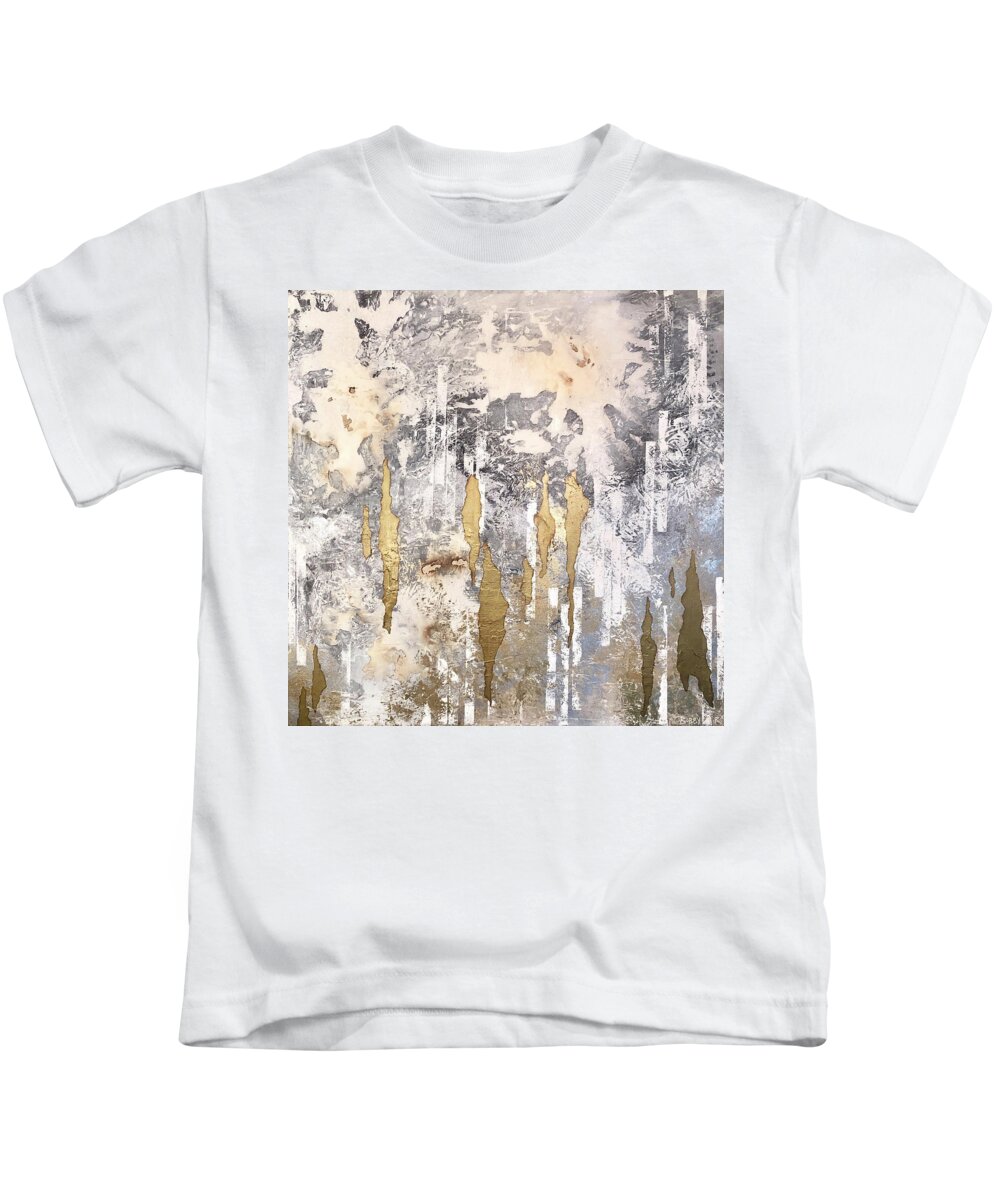 Movie Art Kids T-Shirt featuring the painting Golden Years by Bobby Zeik