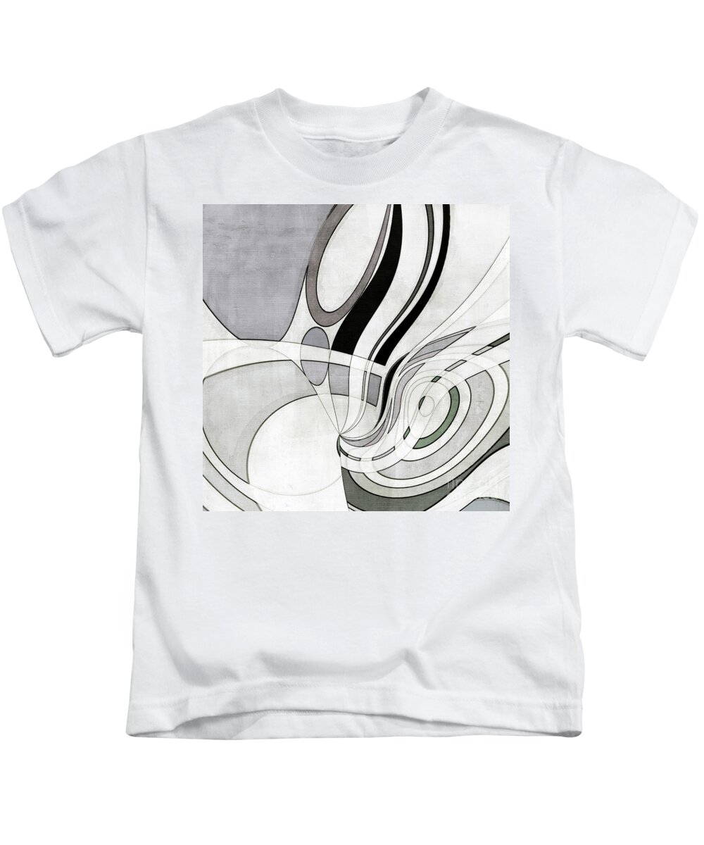 Abstract Kids T-Shirt featuring the digital art Good Vibrations - 82t2b2c45 by Variance Collections