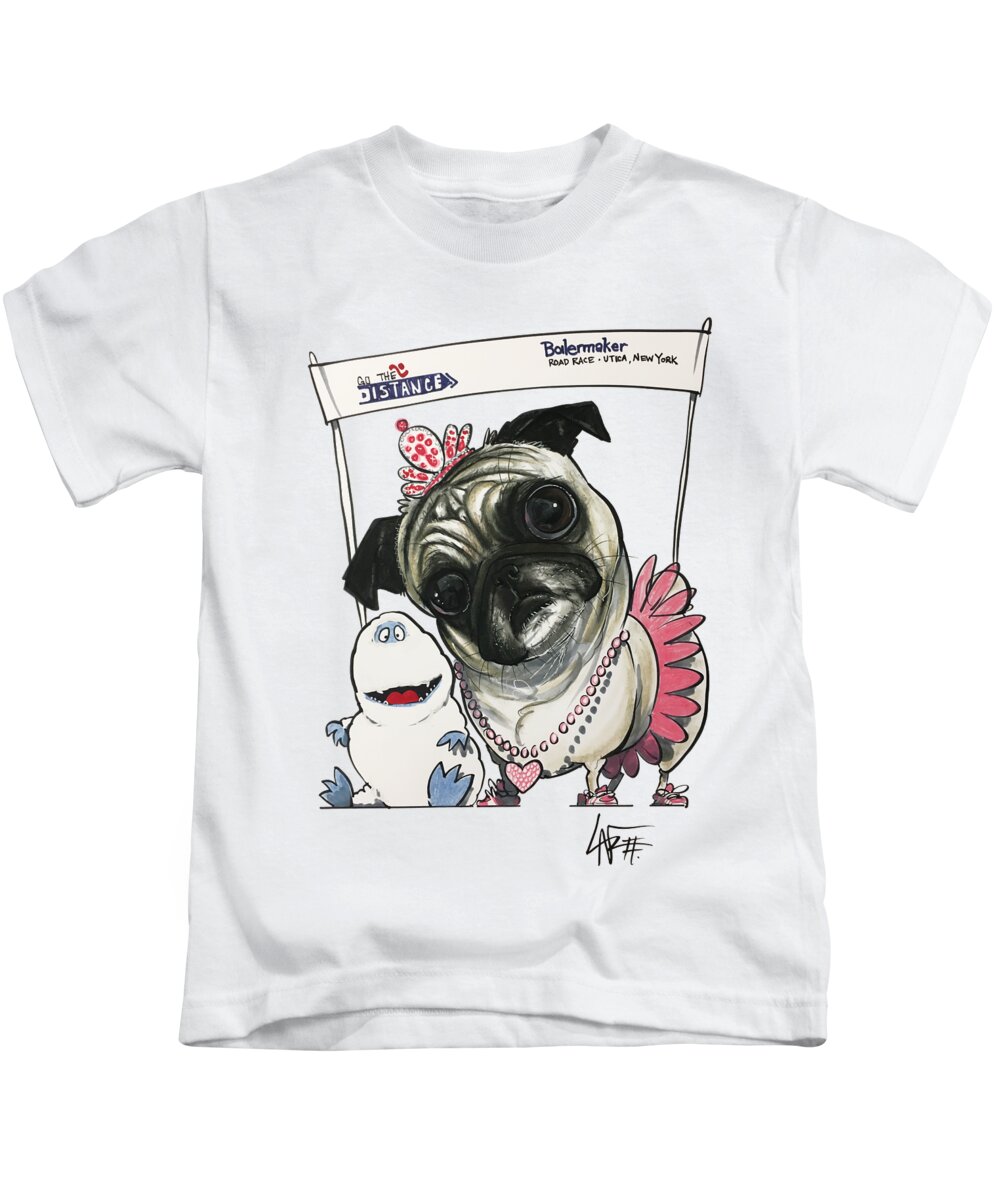 Gotti Kids T-Shirt featuring the drawing Gotti 4279 by Canine Caricatures By John LaFree