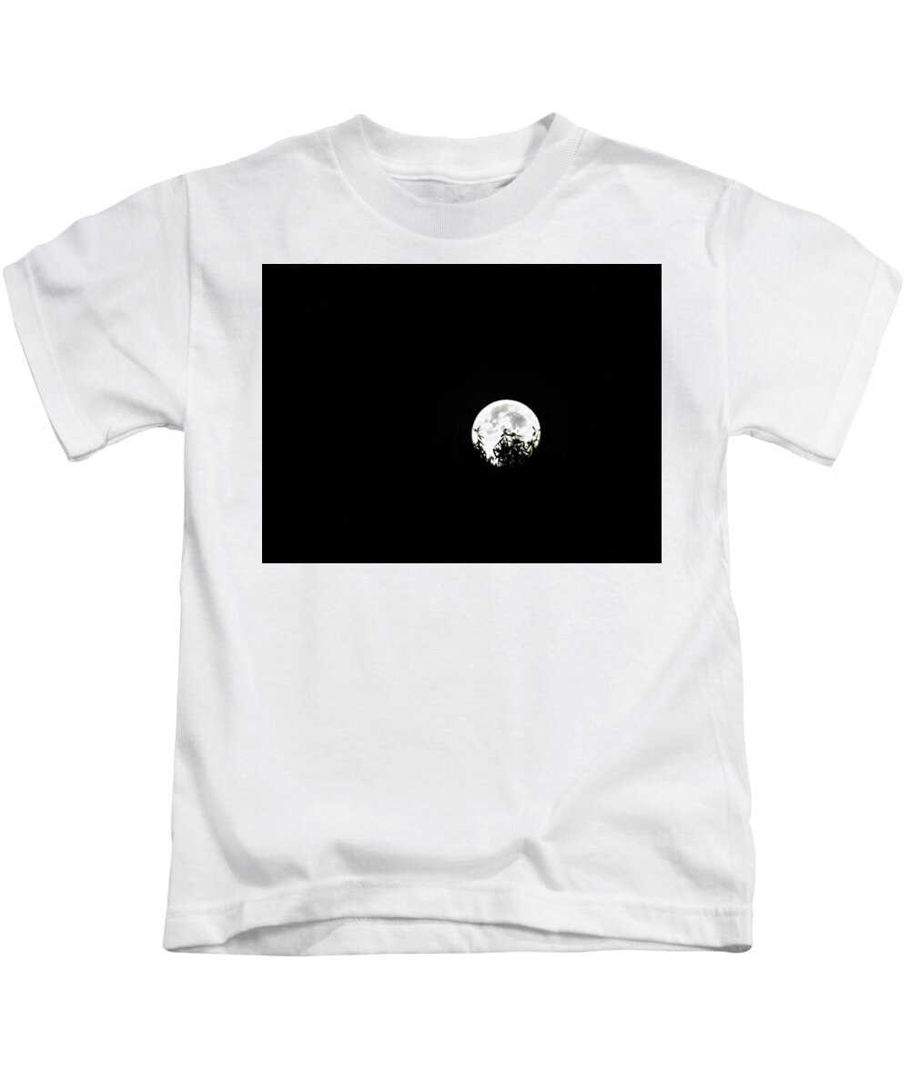 Halloween Kids T-Shirt featuring the photograph Halloween Moon Theme by Ed Williams