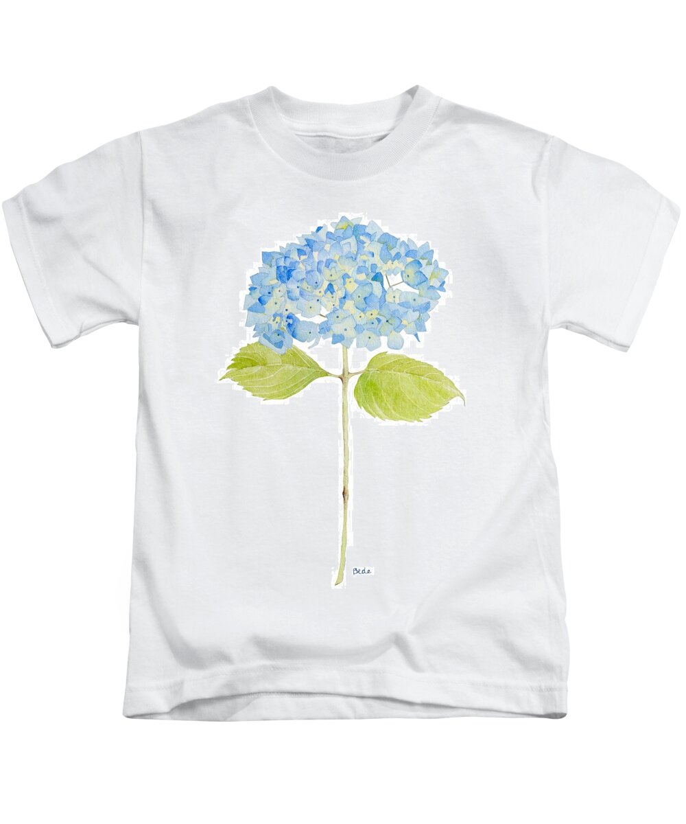 Hydrangea Kids T-Shirt featuring the painting Happy Day by Catherine Bede