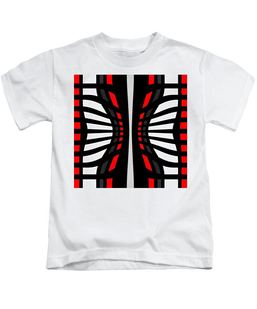 Black Kids T-Shirt featuring the digital art Hotter By The Hour by Designs By L