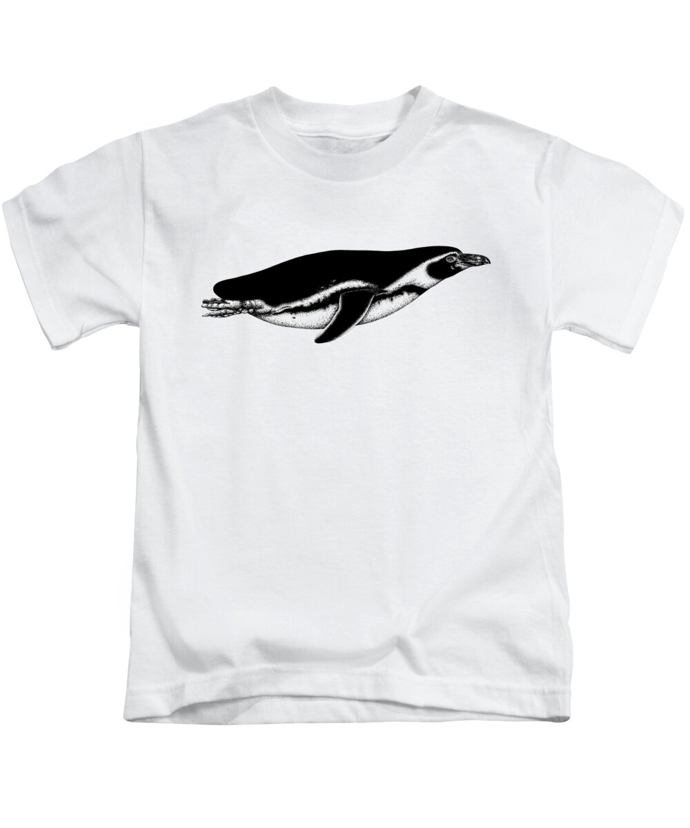 Humboldt penguin art T-shirt