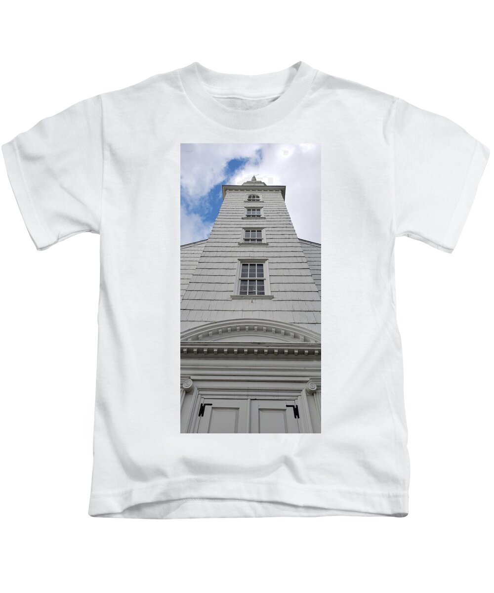 Church Kids T-Shirt featuring the photograph Huntington N Y Church by Rob Hans
