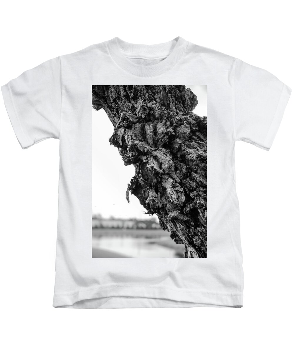 Tree Kids T-Shirt featuring the photograph Its Bark is Worse Then by Alan Goldberg