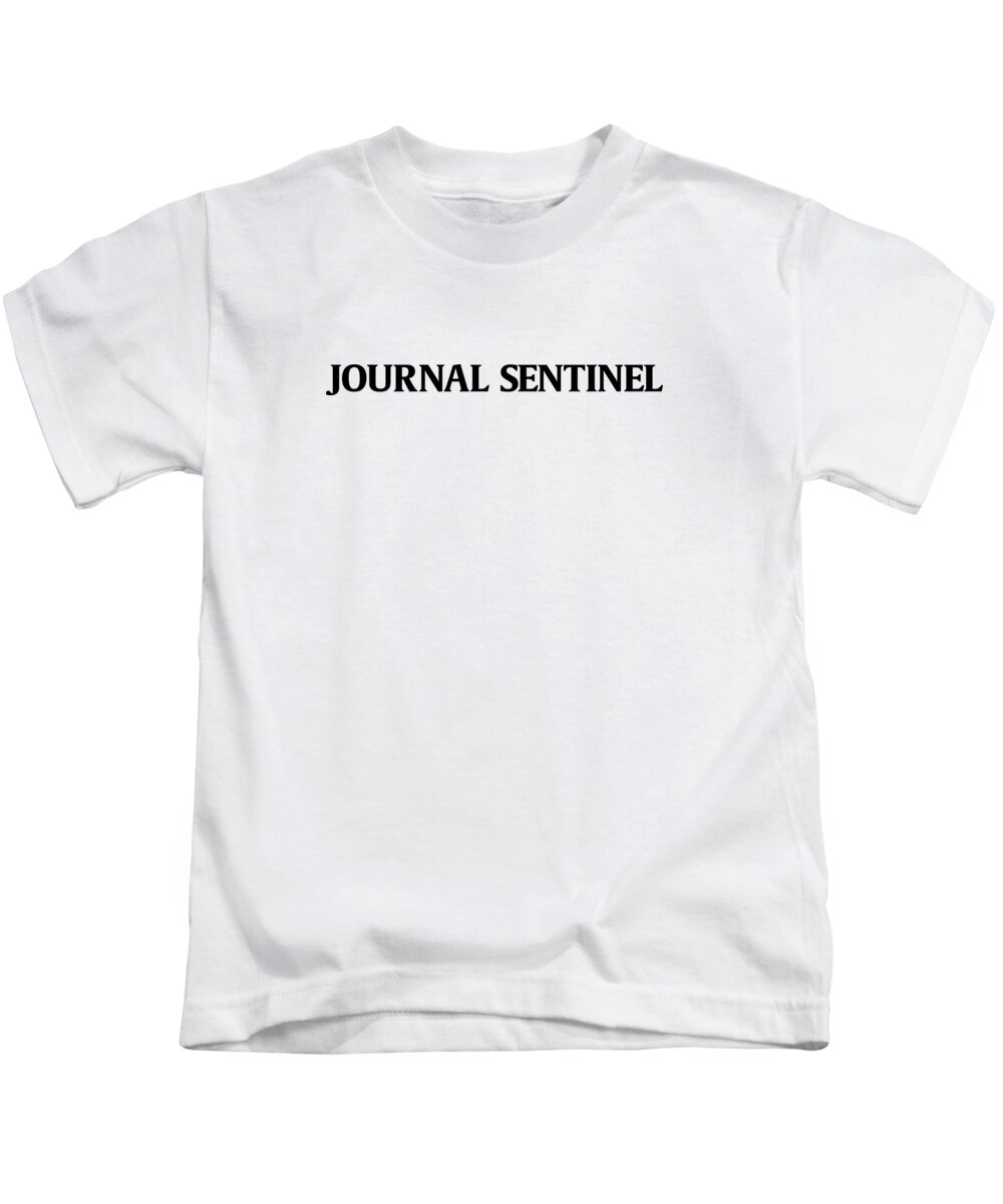 Milwaukee Kids T-Shirt featuring the digital art Journal Sentinel Black Logo by Gannett Co