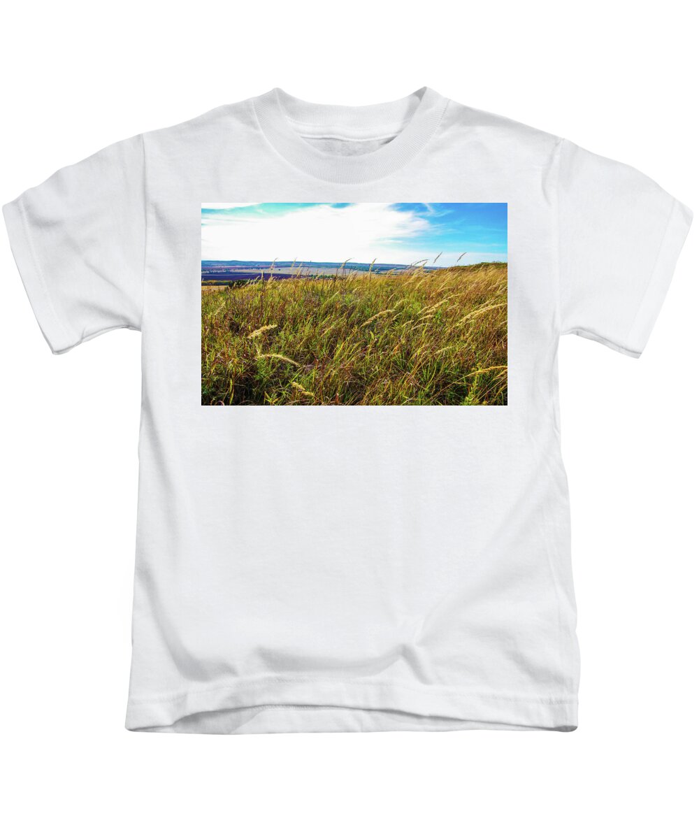 Wheat Kids T-Shirt featuring the photograph Kansas Wheat Field by Jim Mathis