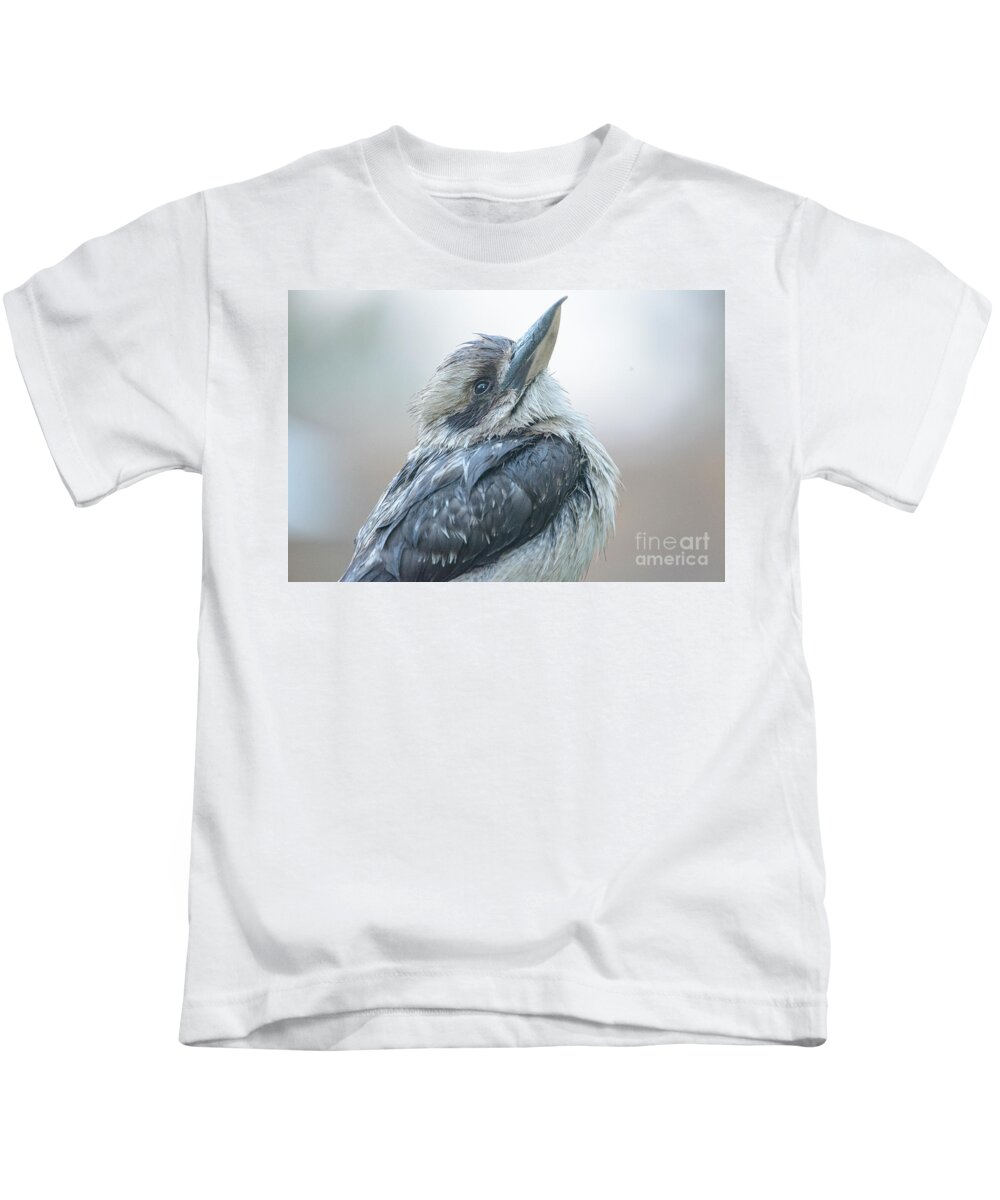 Bird Kids T-Shirt featuring the photograph Kookaburra 15 by Werner Padarin
