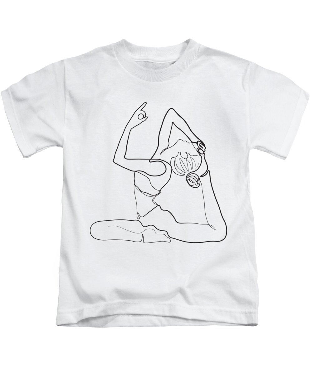 Continuous line art yoga poses. Outline art. 2172326 Vector Art at Vecteezy