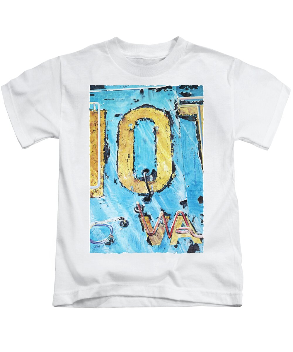 Architecture Kids T-Shirt featuring the painting O by Lisa Tennant