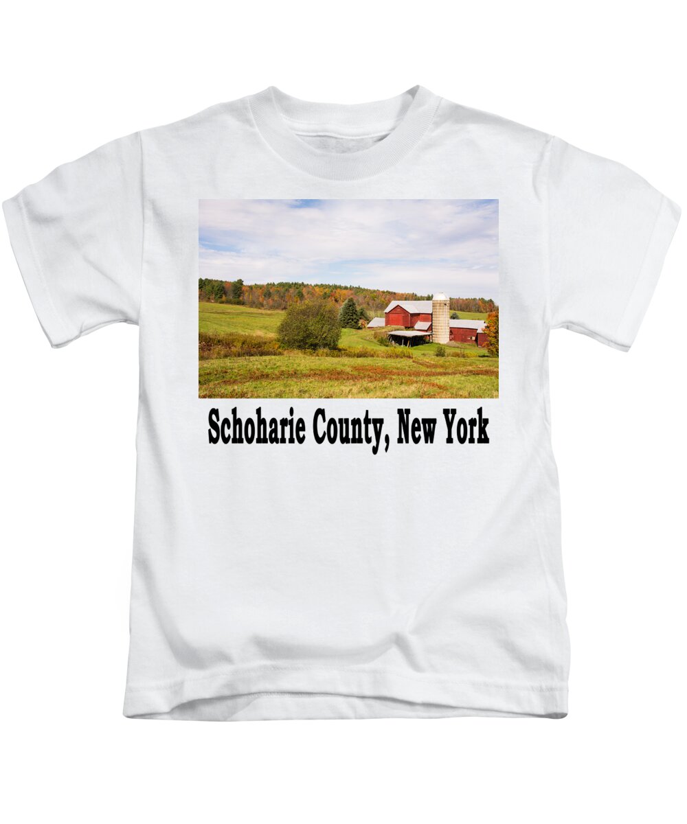 Autumn Kids T-Shirt featuring the photograph On the Farm in New York by Angie Tirado