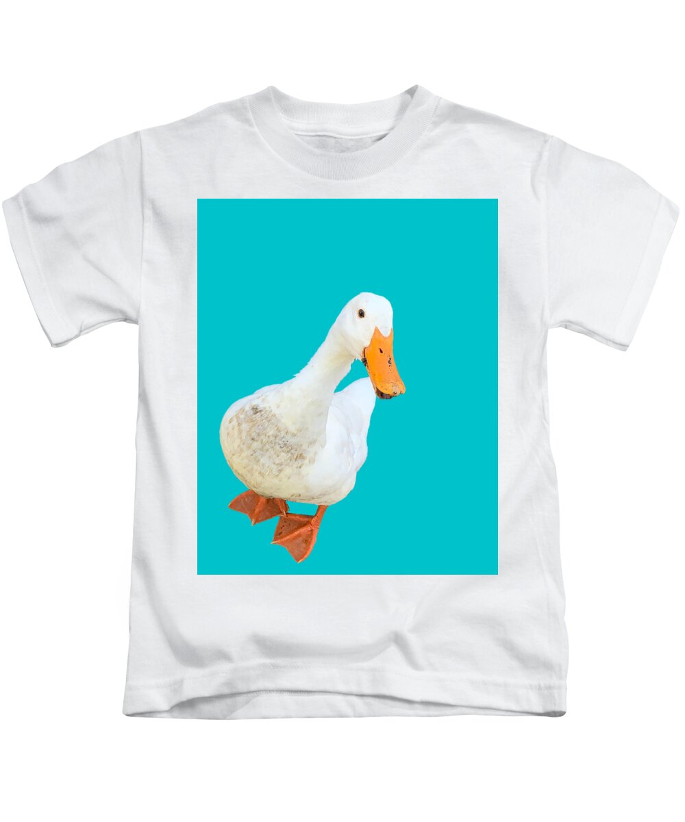 Duck Kids T-Shirt featuring the photograph Quackadoodledoo by Lee Darnell