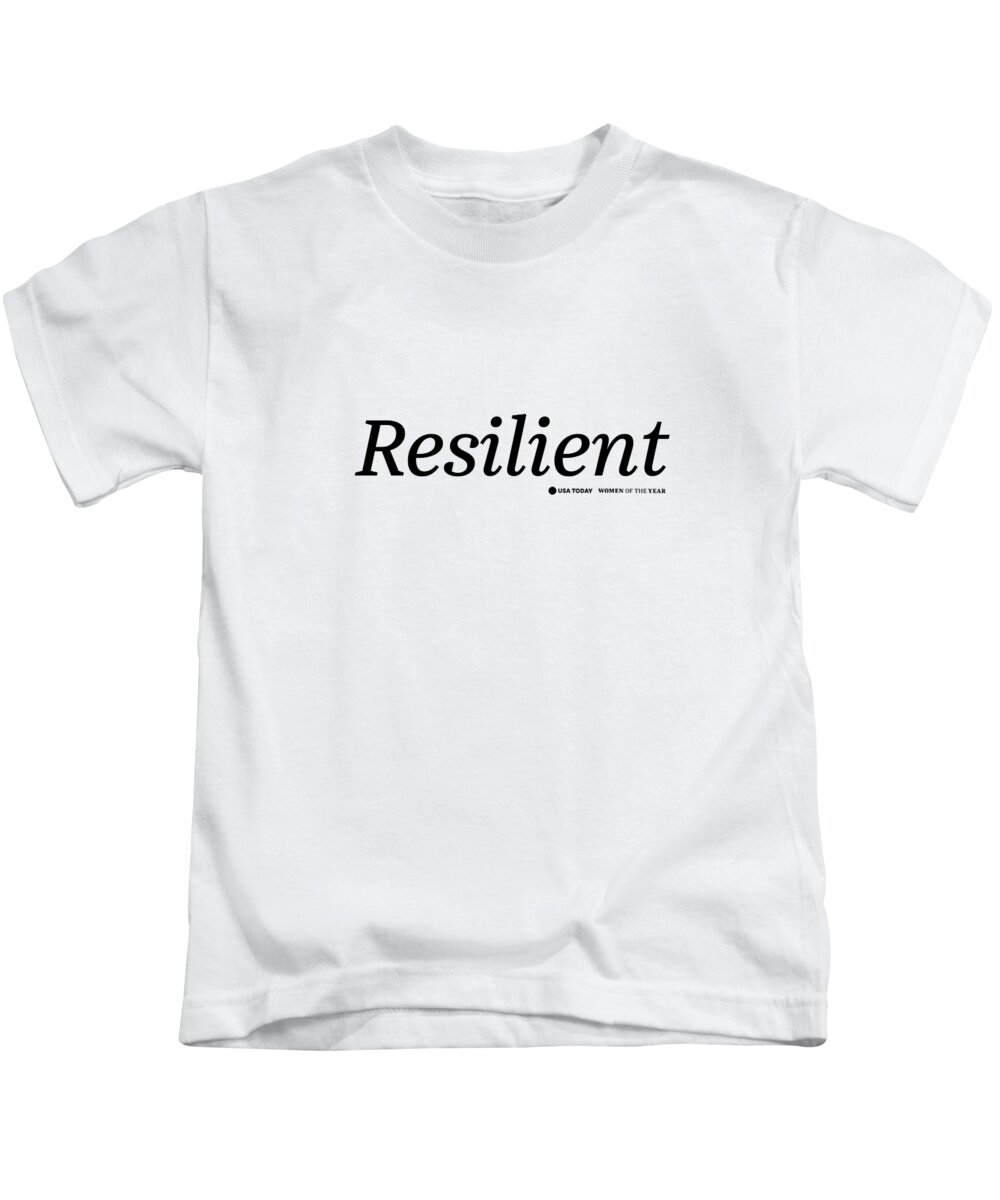 Usa Today Kids T-Shirt featuring the digital art Resilient Black by Gannett Co