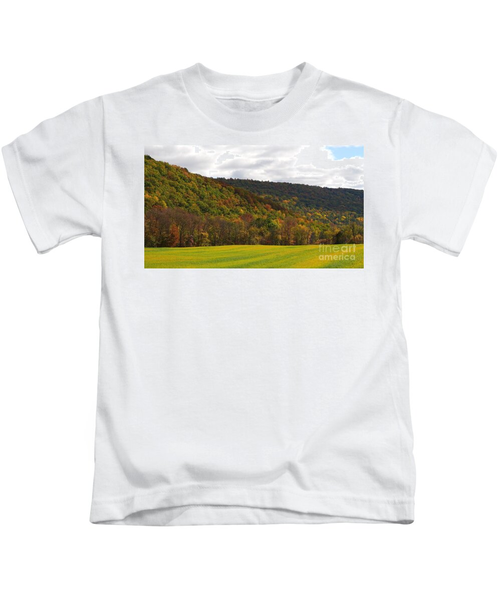 Autumn Fall Colors Kids T-Shirt featuring the photograph Roadside Fall Colors by fototaker Tony