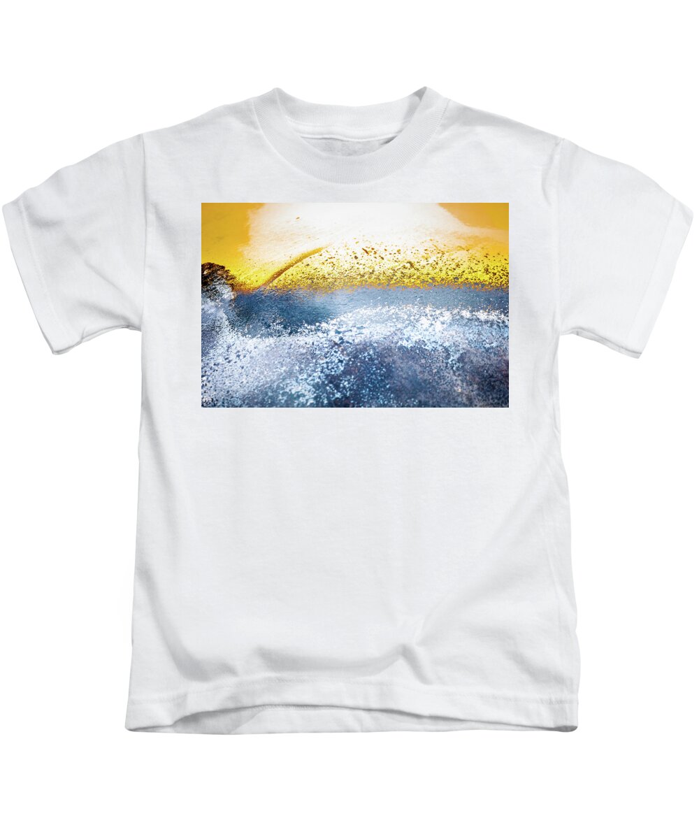 Abstract Kids T-Shirt featuring the photograph Rocky Shore by Liquid Eye