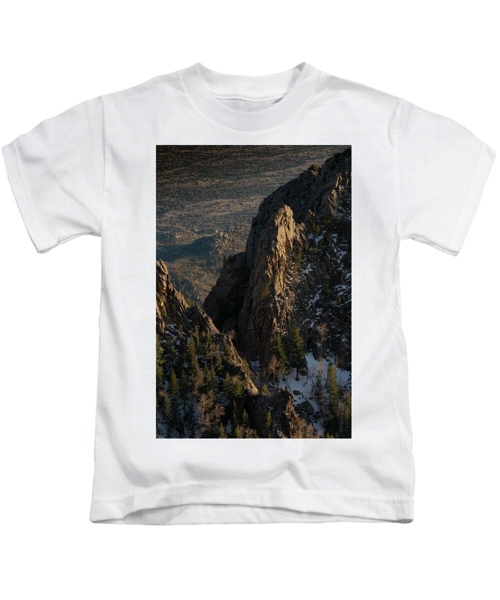 Cibola National Forest Kids T-Shirt featuring the photograph Sandia Mountains by Maresa Pryor-Luzier