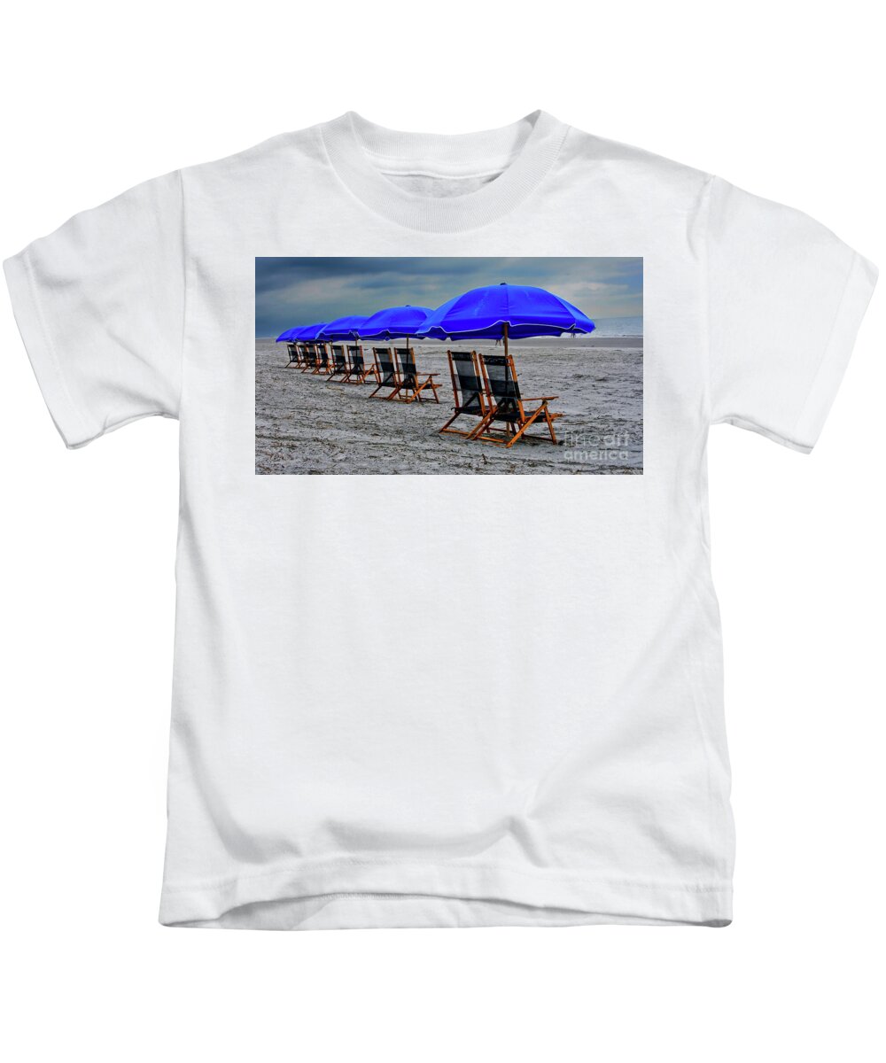 Beach Kids T-Shirt featuring the photograph Slow Day at the Beach by Thomas Marchessault
