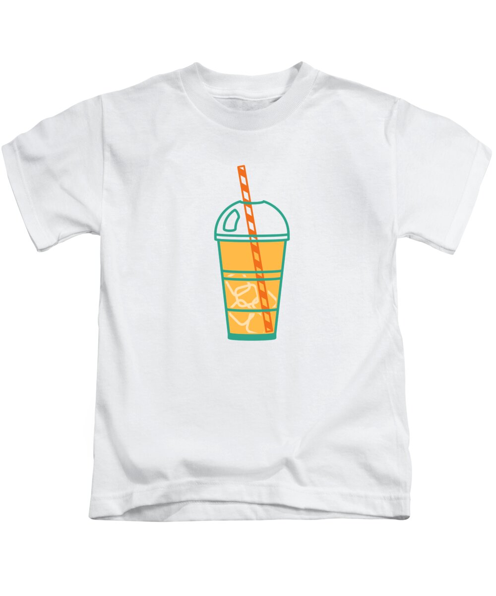 Smoothie Cup Vector Kids T-Shirt by THP Creative - Pixels