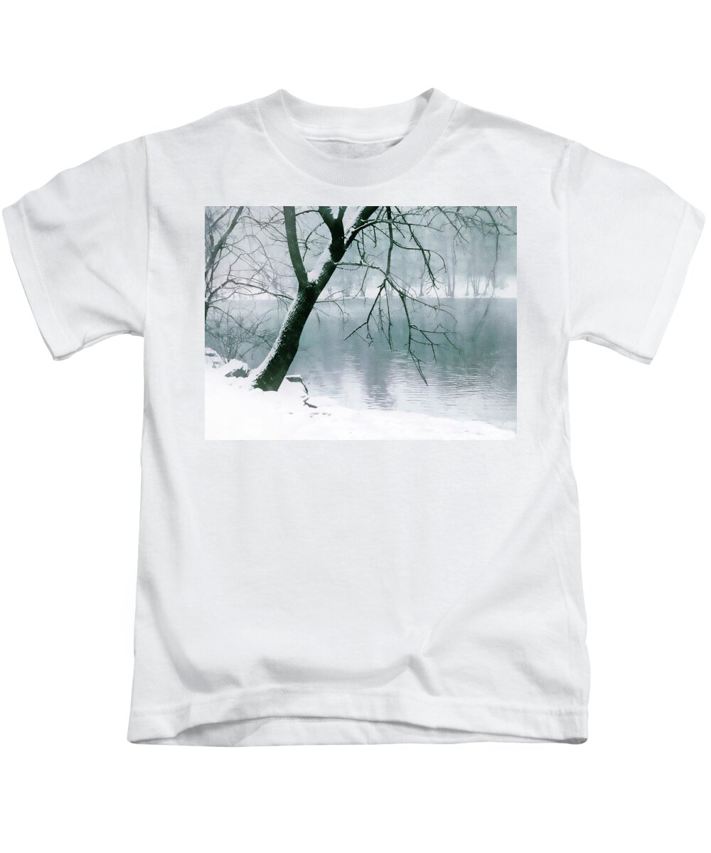 Nature Kids T-Shirt featuring the photograph Solitude Pond by Jessica Jenney