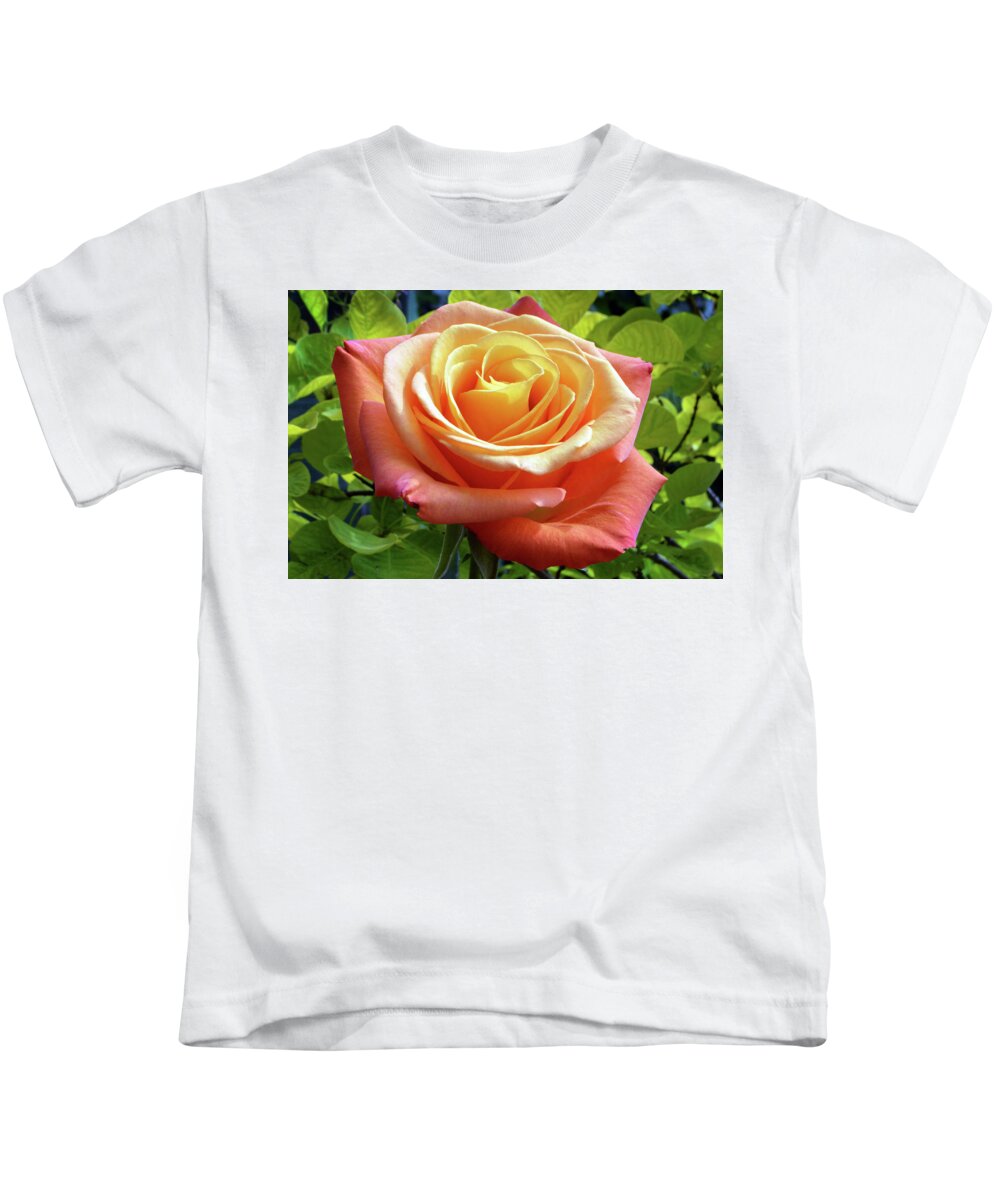 Rose Kids T-Shirt featuring the photograph Summer Rose by Terence Davis