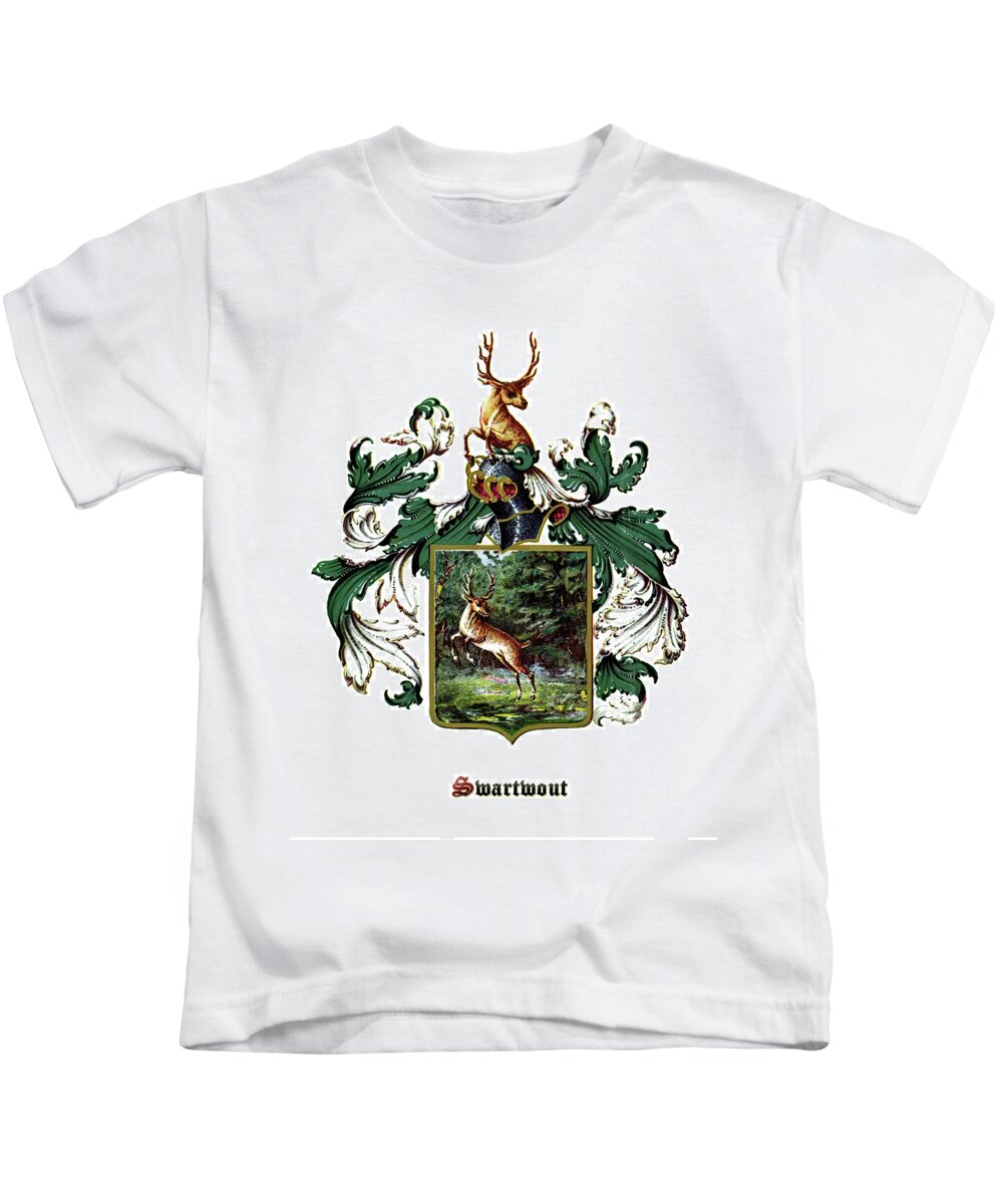 Swartwout Kids T-Shirt featuring the photograph Swartwout Family Coat of Arms by Bill Swartwout