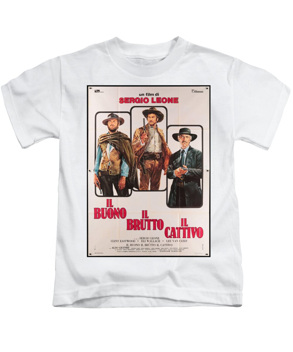 The Good Bad and the Ugly Movie Poster T-Shirt by Antonios Valamontes -