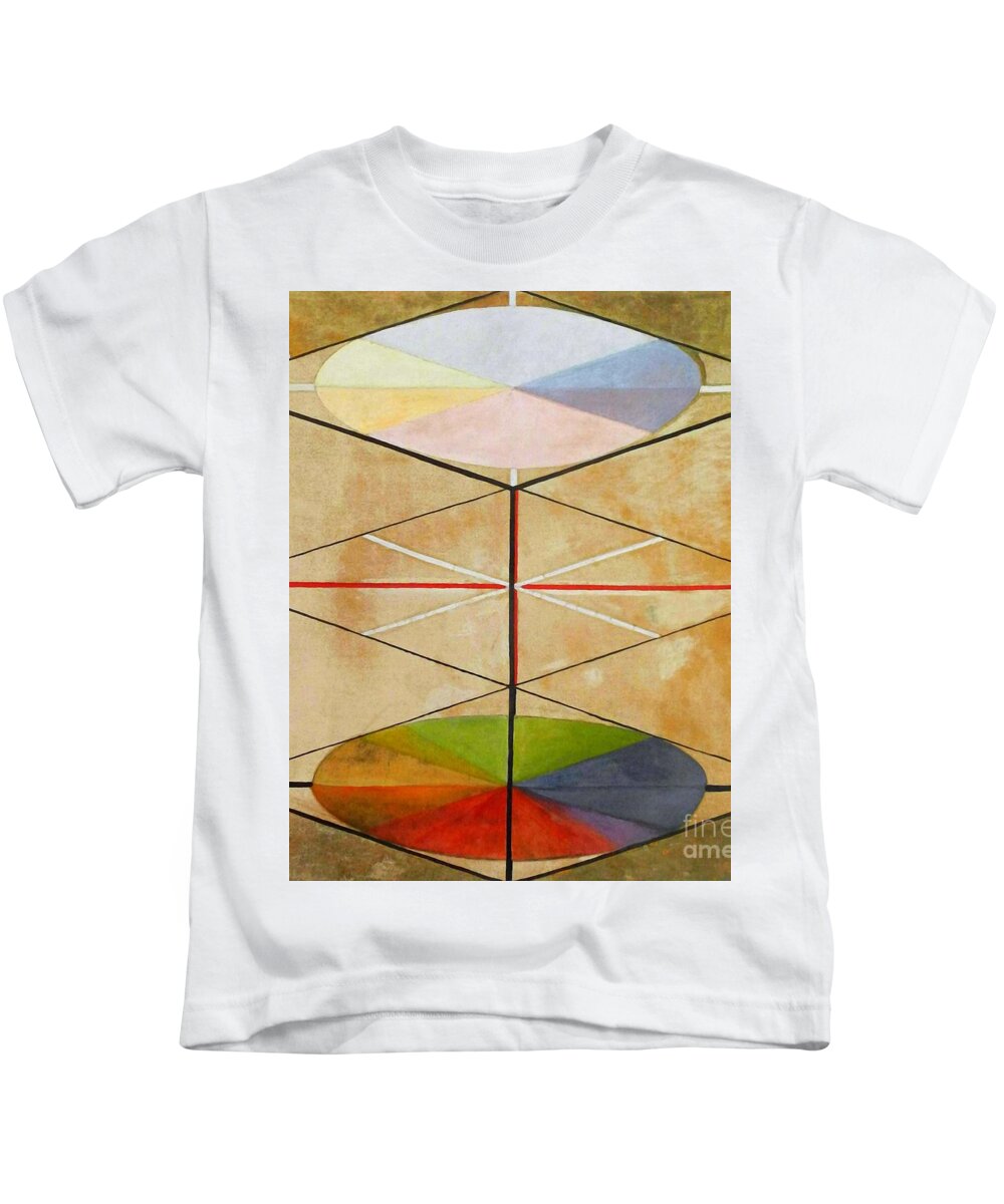 The Swan Kids T-Shirt featuring the painting The Swan, No. 23, Group IX-SUW, 1915 by Hilma af Klint