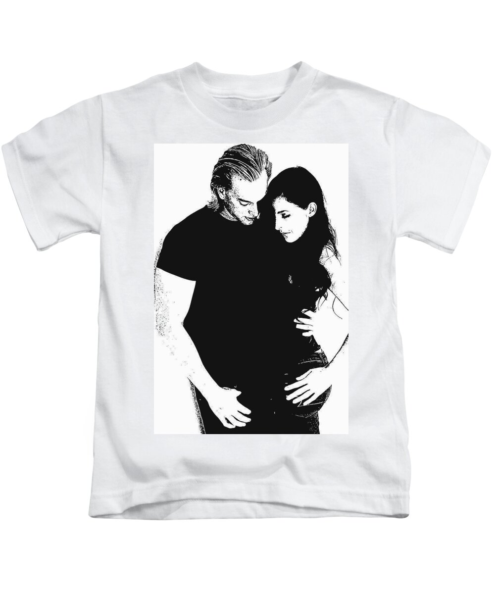 Dave Kids T-Shirt featuring the photograph Together by Jim Whitley