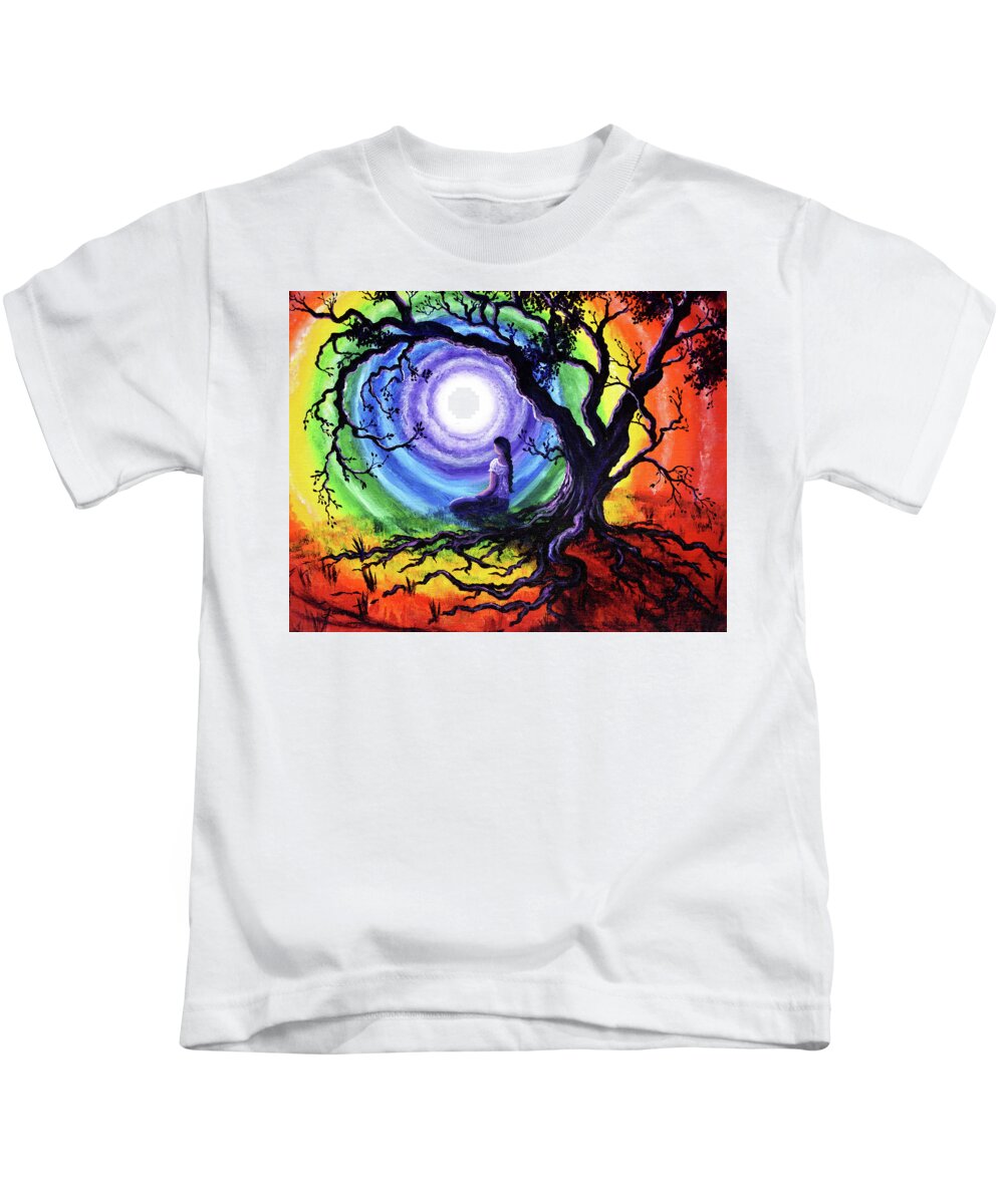Gypsy Kids T-Shirt featuring the painting Tree of Life Meditation by Laura Iverson