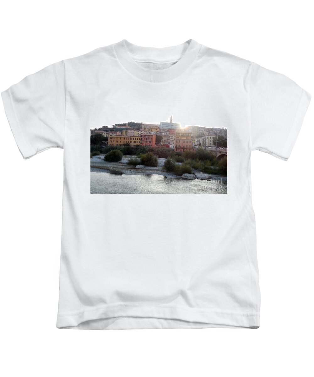 Ventimiglia Kids T-Shirt featuring the photograph Ventimiglia by Aisha Isabelle