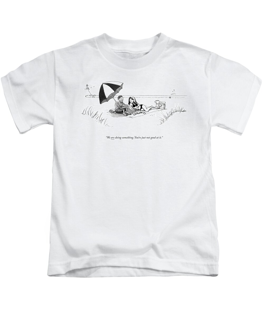 A23146 Kids T-Shirt featuring the drawing We Are Doing Something by Kendra Allenby